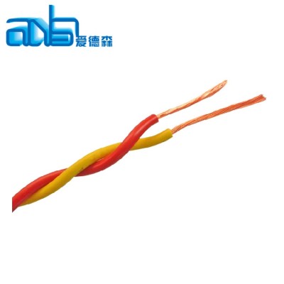 Red yellow twisted pair electric wires and cables RVS cable